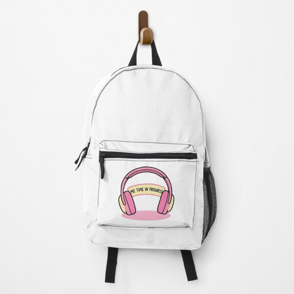 Item preview, Me Time in Progress - Stylish Pink Headphones T-Shirt designed and sold by FestivityFinds.