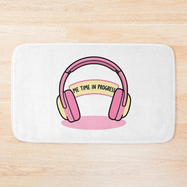 Item preview, Me Time in Progress - Stylish Pink Headphones T-Shirt designed and sold by FestivityFinds.