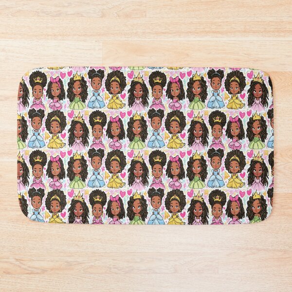 Item preview, Cute Little Princesses Kawaii Crayon Scribble Print Pattern designed and sold by RichardRags.