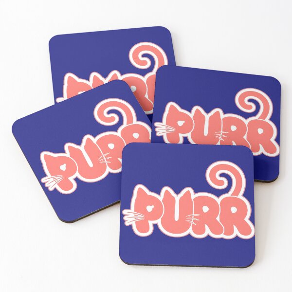 Item preview, Cute Pink Purr Cat Typography Artwork designed and sold by digitalbob60.