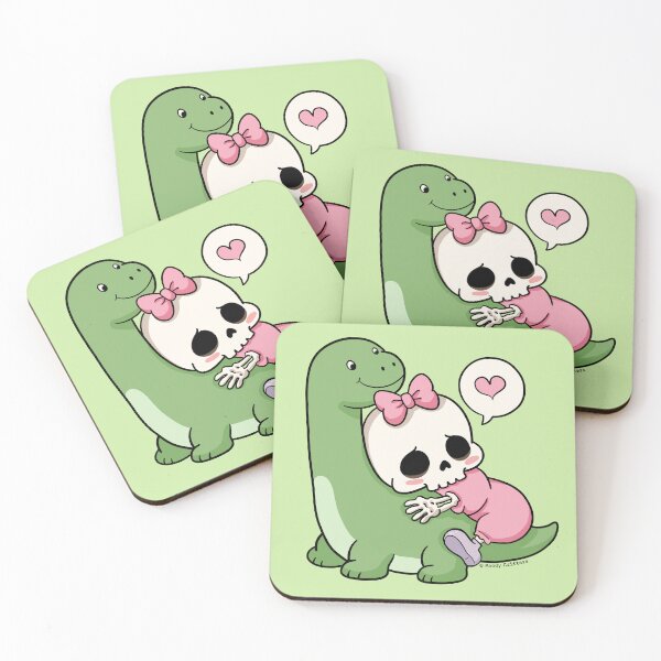 Item preview, Cute Skeleton Hugging Dinosaur designed and sold by Moody Critters.
