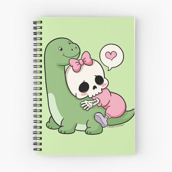 Item preview, Cute Skeleton Hugging Dinosaur designed and sold by Moody Critters.
