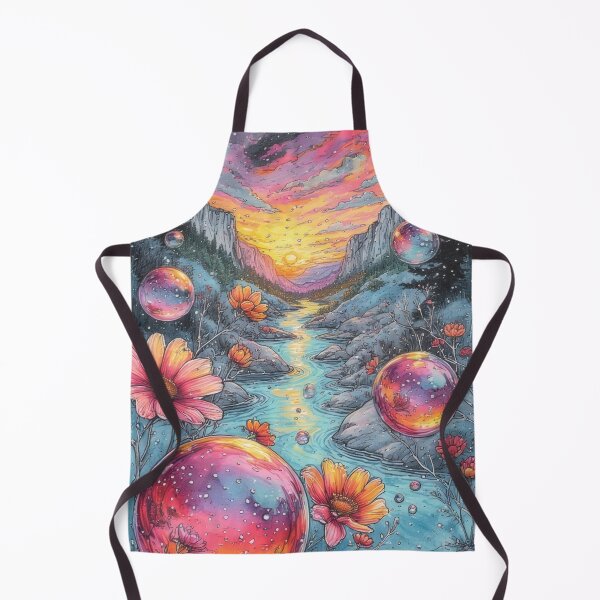 Item preview, Magic leaves and colorful soap bubbles by the stream designed and sold by Mianku | Für das Leben.