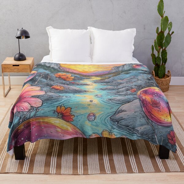 Item preview, Magic leaves and colorful soap bubbles by the stream designed and sold by Mianku | Für das Leben.