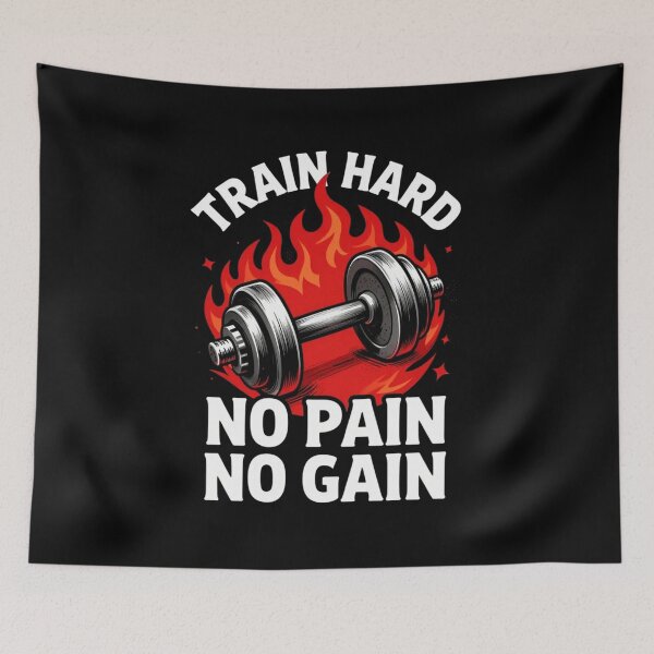 Item preview, Train Hard – Motivational Fitness T-Shirt with Weights designed and sold by FestivityFinds.