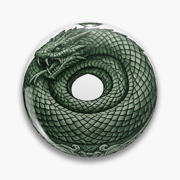 Item preview, Jormungandr World Serpent Norse Knotwork Design designed and sold by Vexorask.
