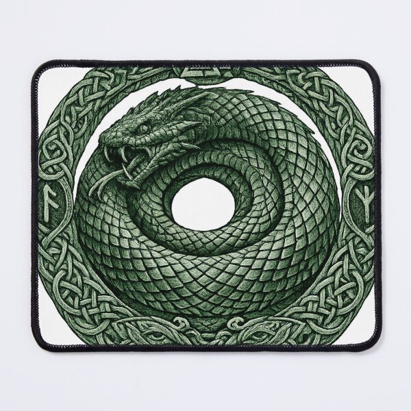 Item preview, Jormungandr World Serpent Norse Knotwork Design designed and sold by Vexorask.