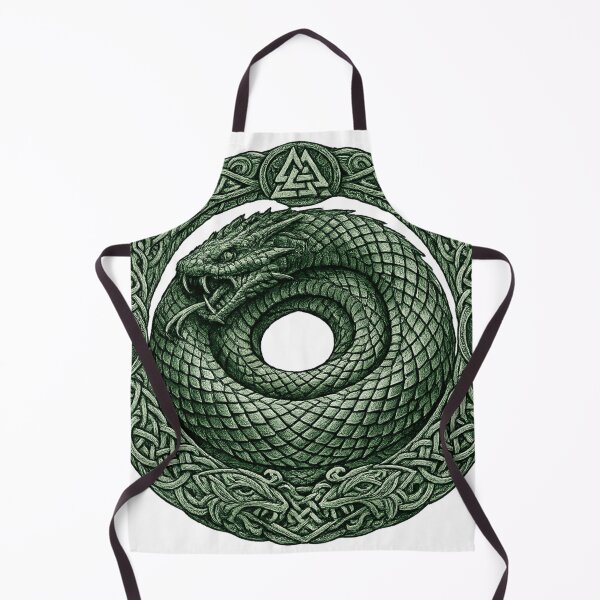 Item preview, Jormungandr World Serpent Norse Knotwork Design designed and sold by Vexorask.