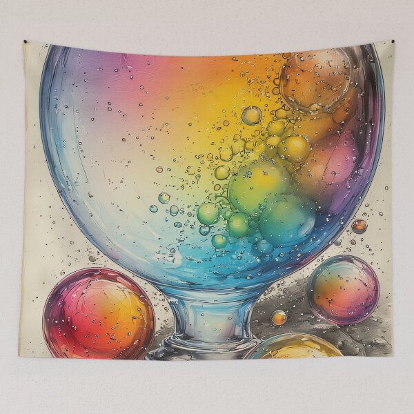 Item preview, A brightly colored glass sphere with floating balls. designed and sold by Mianku | Für das Leben.