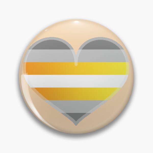 Item preview, DemiMaverique Gradient Pride Heart [Orange Edition] designed and sold by Roxzania.