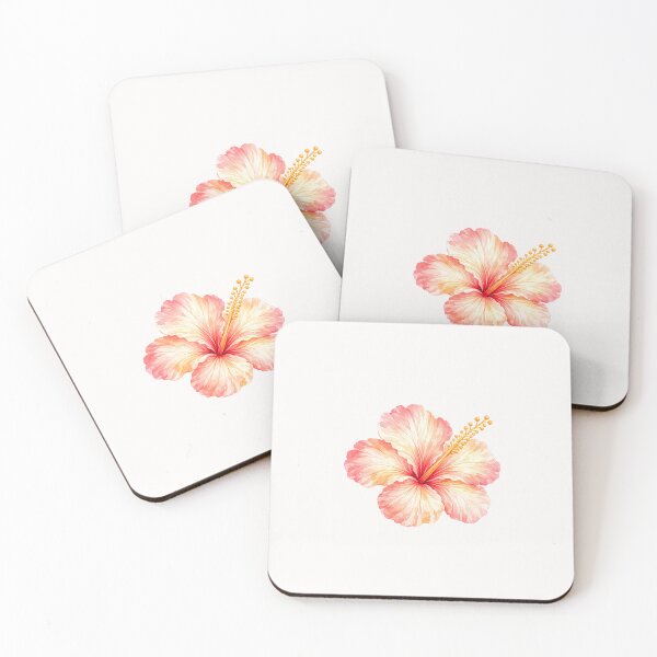 Item preview, Single Coastal Bloom Hibiscus | Watercolor Tropical Floral Art | Botanical Flower Illustration designed and sold by Nolmo.