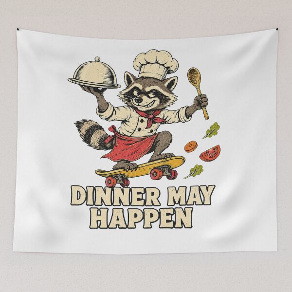 Item preview, Dinner May Happen Raccoon Chef designed and sold by Sandydesign.