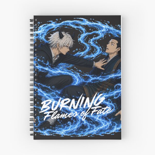 Item preview, Burning Flames of Fate (JJK Fancomic) - Dragon & Kenjaku designed and sold by NerdArtbyJuliet.