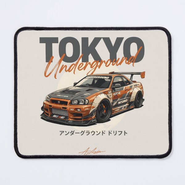 Item preview, Tokyo Underground JDM Streetwear Graphic | Japanese Drift Car Vintage Racing Aesthetic T-Shirt & Sticker designed and sold by limos.