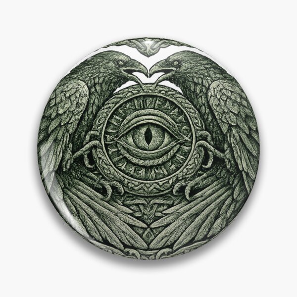 Item preview, Odin Huginn and Muninn Ravens Norse designed and sold by Vexorask.