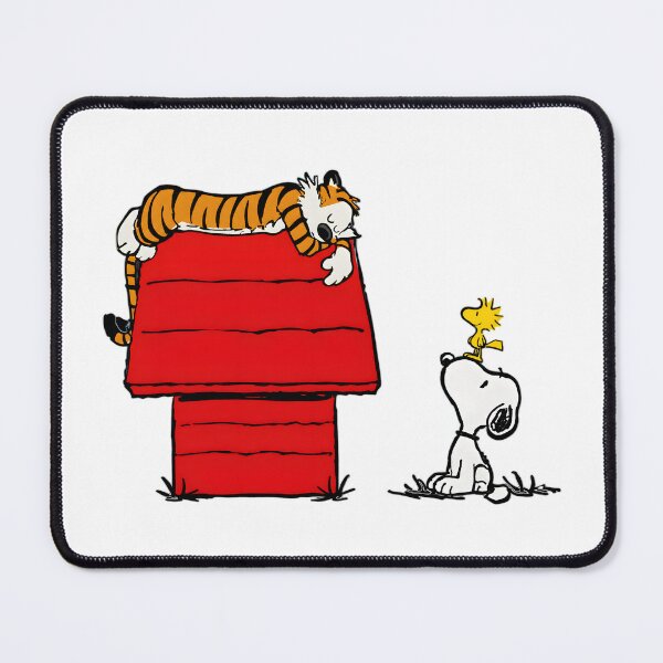 Item preview, Snoopy and Woodstock vs Hobbes Funny Doghouse designed and sold by artizallart.