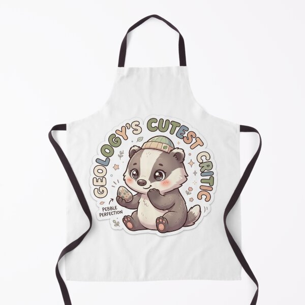 Item preview, Cute Kawaii Geology's Cutest Critic Badger Sticker | Anime Style Pebble Perfection Chibi Badger Art | Rock Collecting Sticker designed and sold by Chipkooo.