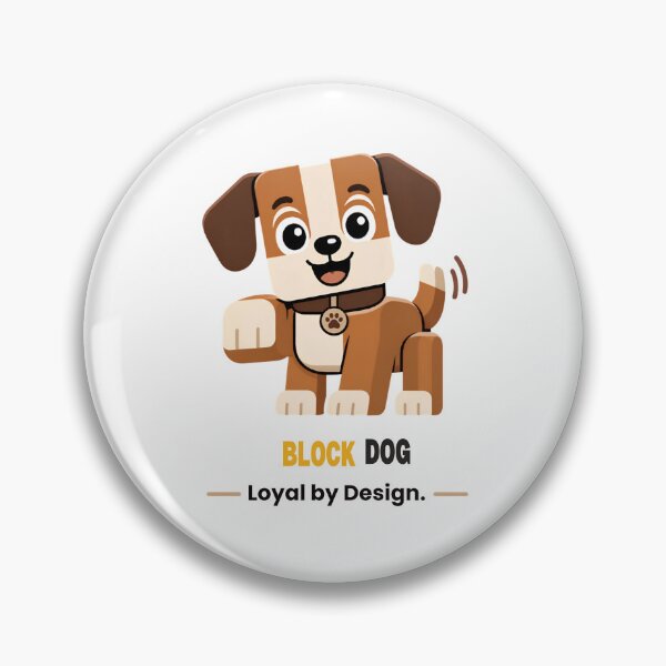 Item preview, Block Dog – Cute Geometric Dog designed and sold by DailyTrendFinds.