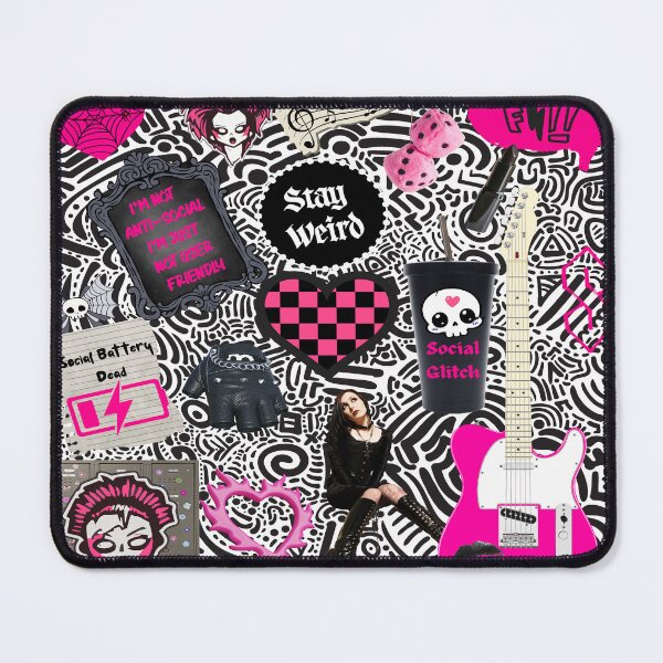 Item preview, Y2K Goth Collage Emo Scene Aesthetic Doodles designed and sold by Side By Side Studio.
