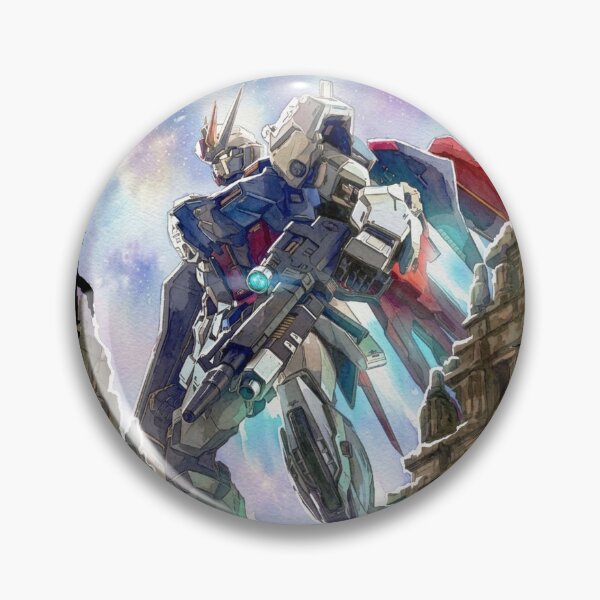 Item preview, watercolour gundam art GAT-X105 Aile Strike kira yamato designed and sold by sabartgunpla.