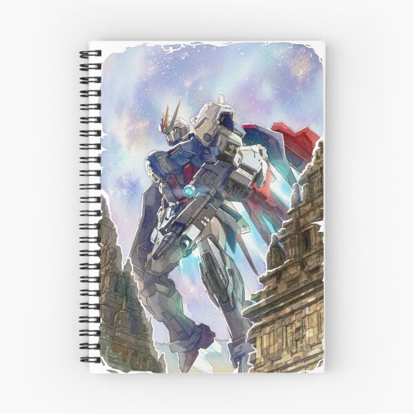 Item preview, watercolour gundam art GAT-X105 Aile Strike kira yamato designed and sold by sabartgunpla.