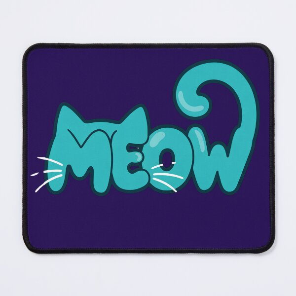 Item preview, Playful Meow Cat Typography - Bright Teal designed and sold by digitalbob60.