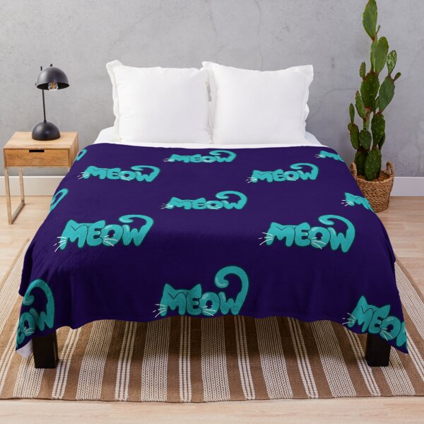 Item preview, Playful Meow Cat Typography - Bright Teal designed and sold by digitalbob60.