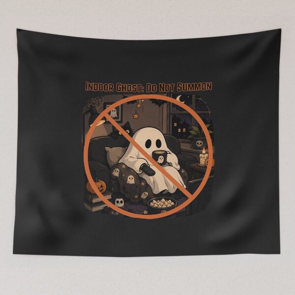 Item preview, Indoor Ghost Do Not Summon Funny Introvert designed and sold by NESTORY-Studio.
