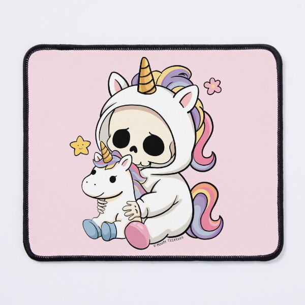 Item preview, Cute Skeleton In Unicorn Onesie designed and sold by Moody Critters.