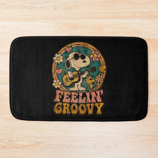 Item preview, Funny Peanuts Gang Band | Feelin' Groovy | Retro Snoopy Guitarist And Woodstock Singer  designed and sold by artizallart.