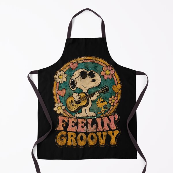 Item preview, Funny Peanuts Gang Band | Feelin' Groovy | Retro Snoopy Guitarist And Woodstock Singer designed and sold by artizallart.