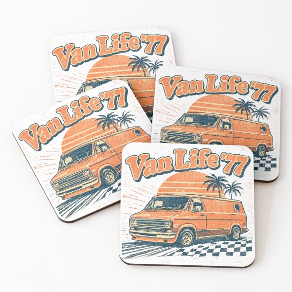 Item preview, Van Life ’77 – Retro Sunset Cruiser Van Graphic designed and sold by Automotive Art by Greg.