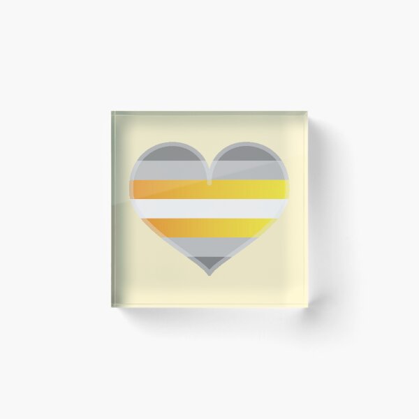 Item preview, DemiMaverique Gradient Pride Heart [Yellow Edition] designed and sold by Roxzania.