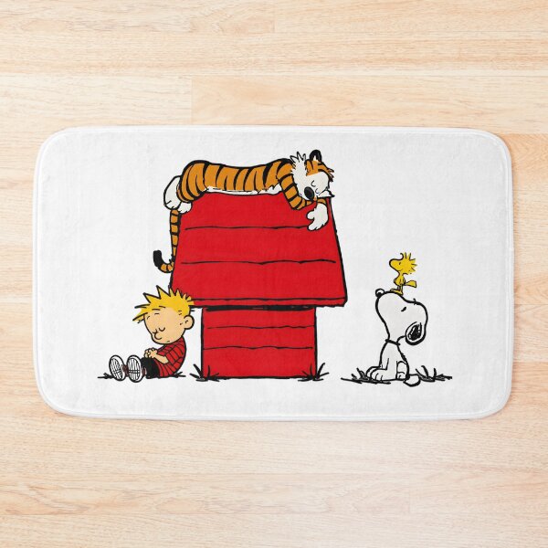 Item preview, Snoopy and Woodstock vs Calvin và Hobbes Funny Doghouse Art designed and sold by artizallart.