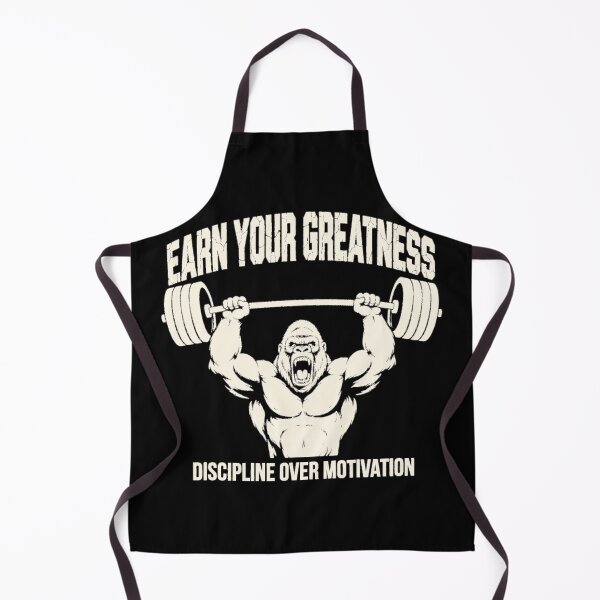 Item preview, Earn Your Greatness - Gym Motivational gorilla / Barbell Fitness Hustle Grind Repeat designed and sold by TeeMint5.