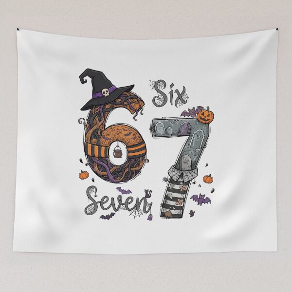 Item preview, Halloween 6 7 Spooky 67 Meme designed and sold by R&BApparel.