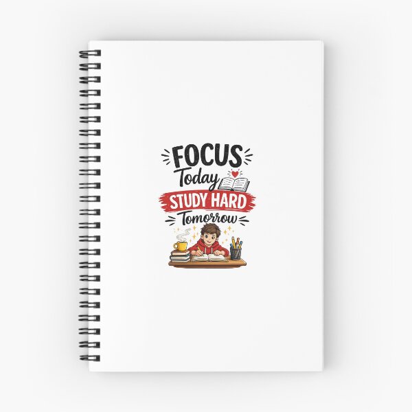 Item preview, Boy Study Motivation Sticker PNG | Focus Today Study Hard Tomorrow Success Will Follow | Student Transparent Design designed and sold by Ishratparween11.