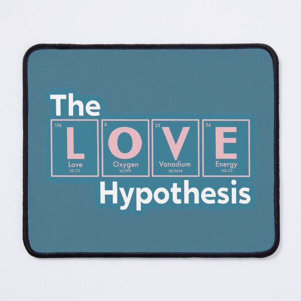 Item preview, "The Love Hypothesis" (Blue Background) designed and sold by jamierachelz.