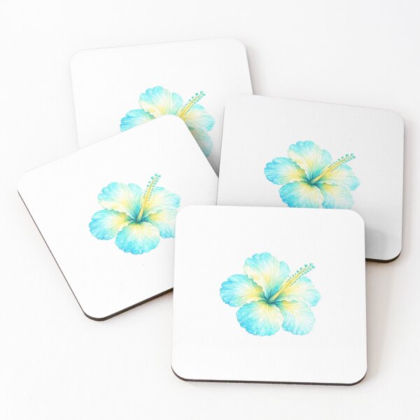 Item preview, Single Tropical Tide Hibiscus | Watercolor Tropical Floral Art | Botanical Flower Illustration designed and sold by Nolmo.