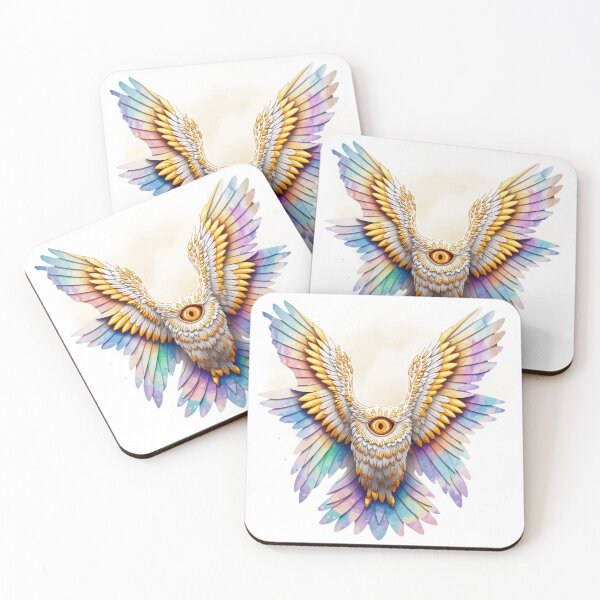 Item preview, Vibrant Owl Watercolour  designed and sold by ArtemeliaDesign.