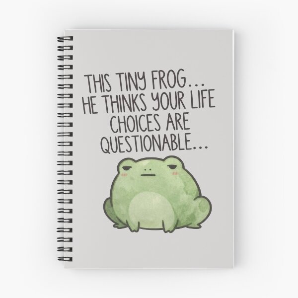 Item preview, Cute Funny Frog Questionable Life Choices Meme Art designed and sold by ArtivoNest.