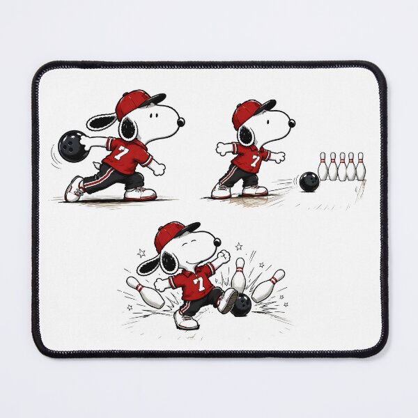 Item preview, Cute Snoopy Bowling Collection | Funny Beagle Bowling Fan Art designed and sold by artizallart.