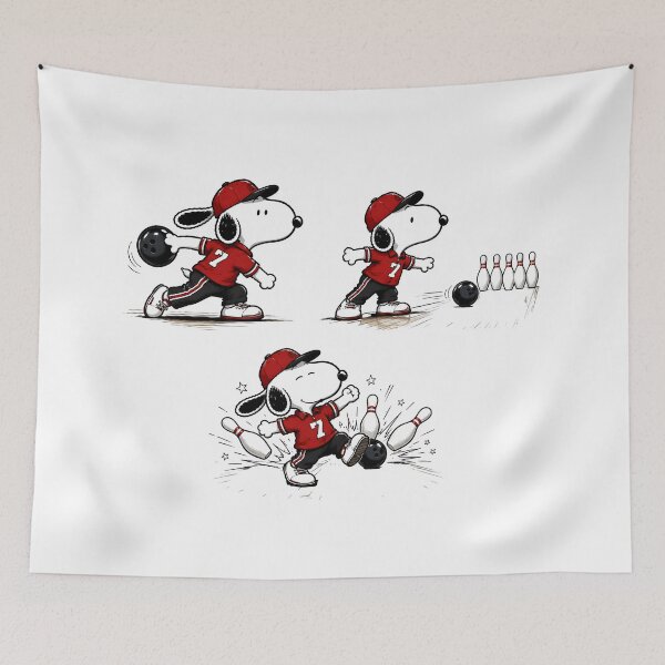 Item preview, Cute Snoopy Bowling Collection | Funny Beagle Bowling Fan Art designed and sold by artizallart.