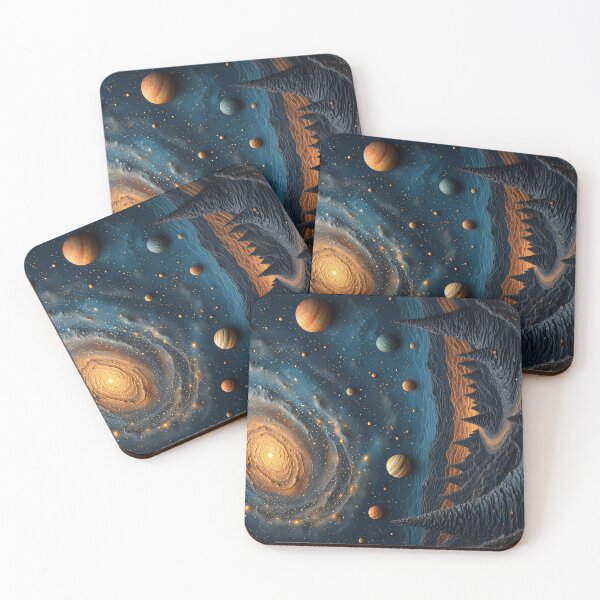 Item preview, Cosmic Symphony of Galaxies and Planets designed and sold by Mianku | Für das Leben.