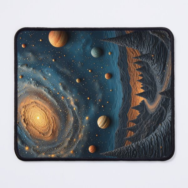 Item preview, Cosmic Symphony of Galaxies and Planets designed and sold by Mianku | Für das Leben.
