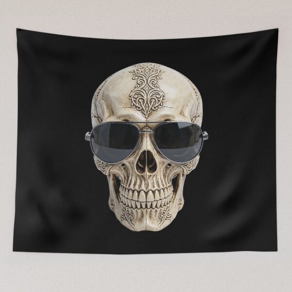 Item preview, Cool Skull with Sunglasses Gothic Skeleton Design designed and sold by SweetLilith.