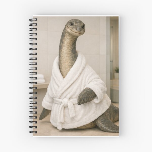 Item preview, Cozy Bathrobe Plesiosaurus designed and sold by Sillytoe.