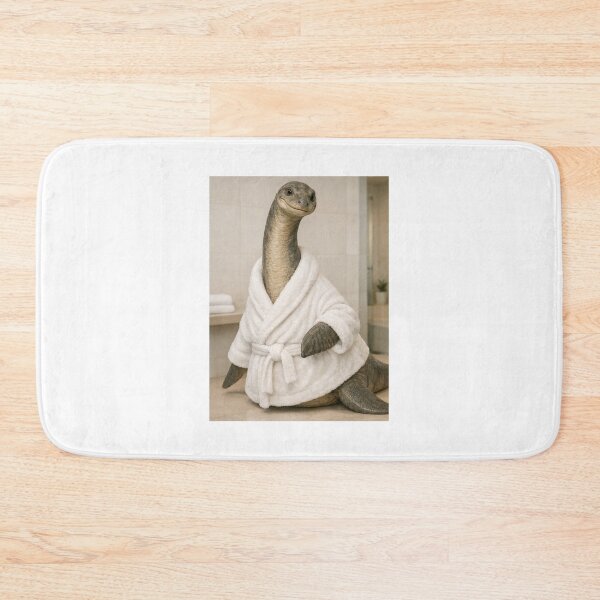 Item preview, Cozy Bathrobe Plesiosaurus designed and sold by Sillytoe.