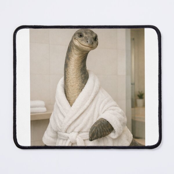 Item preview, Cozy Bathrobe Plesiosaurus designed and sold by Sillytoe.