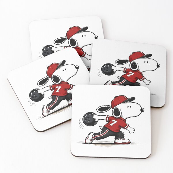 Item preview, Snoopy Perfect Bowling Throw | Beagle Sports Fan Art designed and sold by artizallart.